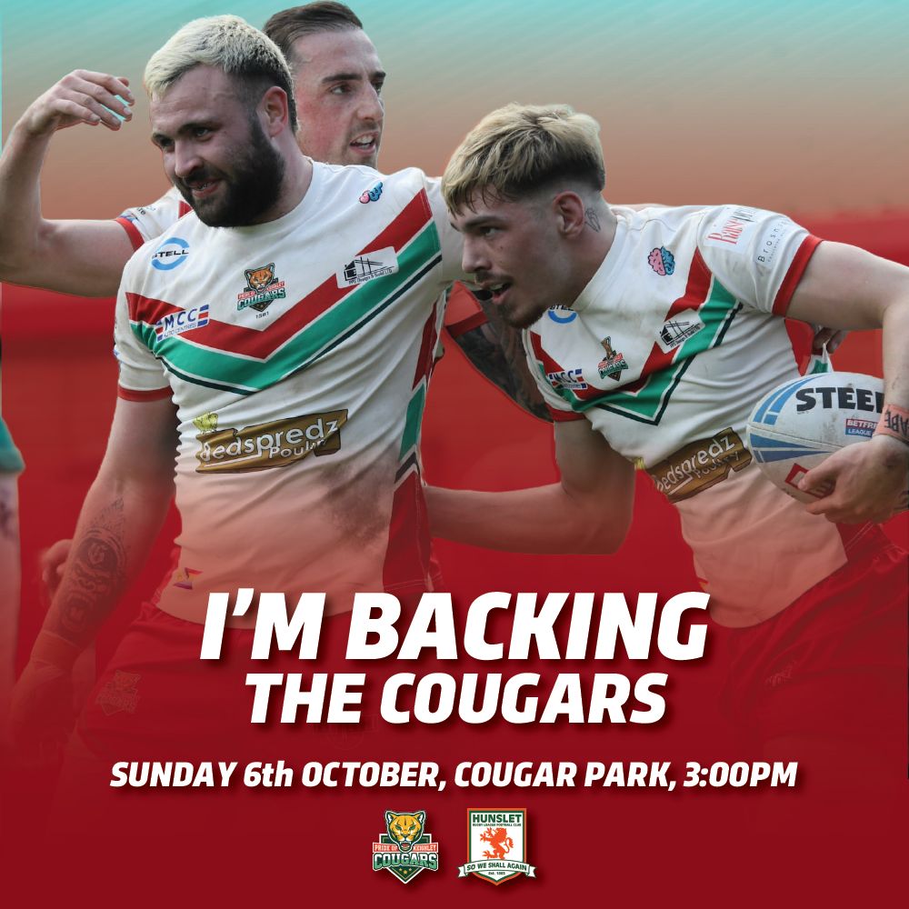 SHARE!!! If you're backing the Cougars this weekend, share this post! 

Keighley Cougars are in the League One Play-Off Final THIS WEEKEND. Kick off is 3:00pm and Under 16's are free! 

TICKETS > buff.ly/3maEPiD