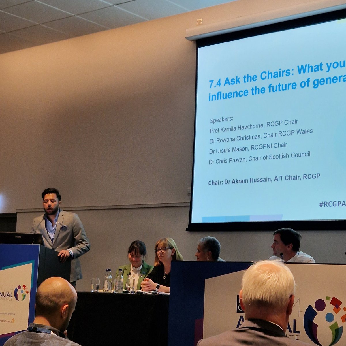 Heather Ryan (@drhfryan) on Twitter photo Holding our attention despite the post-prandial slump(!), <a href="/drakram456/">Akram Hussain</a> introduces the "Meet the Chairs" panellists - <a href="/ChristmasRowena/">Rowena Christmas</a>, <a href="/KamilaRCGP/">Kamila Hawthorne</a>, <a href="/ursulaamason/">Ursula Mason</a> and <a href="/ChrisProv22/">Chris Provan</a>. #RCGPAC #rcgpac24 Holding our attention despite the post-prandial slump(!), <a href="/drakram456/">Akram Hussain</a> introduces the "Meet the Chairs" panellists - <a href="/ChristmasRowena/">Rowena Christmas</a>, <a href="/KamilaRCGP/">Kamila Hawthorne</a>, <a href="/ursulaamason/">Ursula Mason</a> and <a href="/ChrisProv22/">Chris Provan</a>. #RCGPAC #rcgpac24
