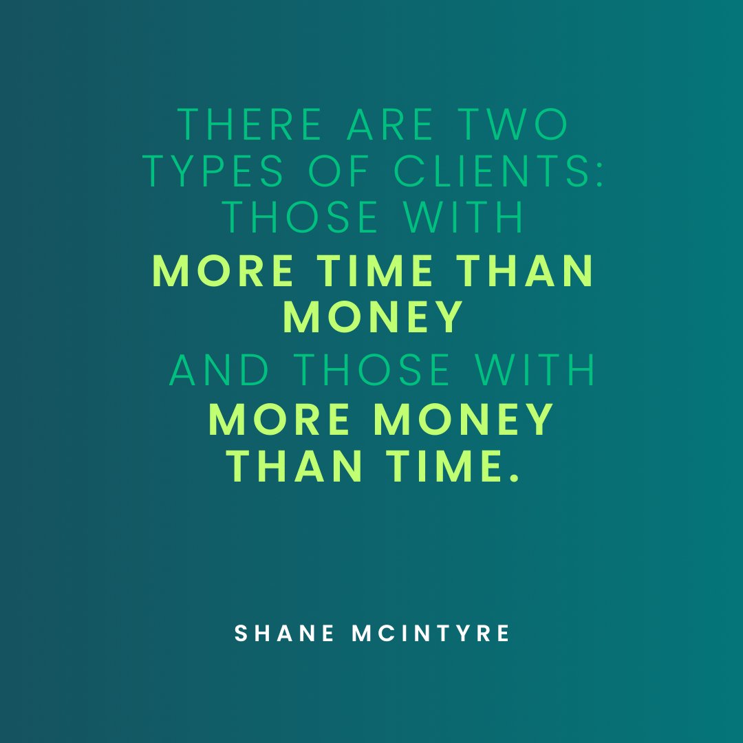 ElevarusGroup's tweet image. Clients either have more time to spend or more money to invest. Tailoring your services to fit their priorities can drive success.

How do you balance time and money for your clients? 💼⏰

#ClientMindset #TimeVsMoney #BusinessMindset #LetsGrow