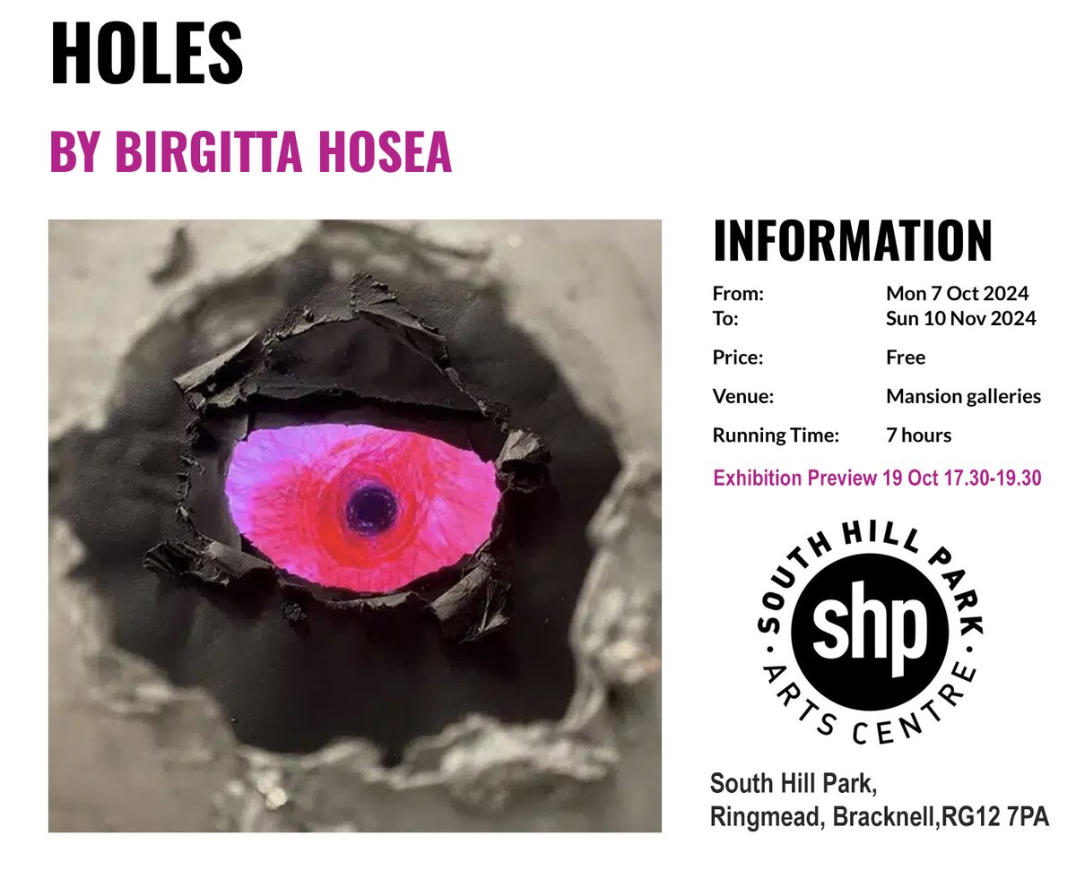 UCA Research & Innovation (@ucaroffice) on Twitter photo Installed within a peepshow, Holes is an abstract animation that hints at a visceral journey through the female body. To find out more: southhillpark.org.uk/shp-events/hol…
@BirgittaHosea <a href="/UniCreativeArts/">University for the Creative Arts</a> Installed within a peepshow, Holes is an abstract animation that hints at a visceral journey through the female body. To find out more: southhillpark.org.uk/shp-events/hol…
@BirgittaHosea <a href="/UniCreativeArts/">University for the Creative Arts</a>