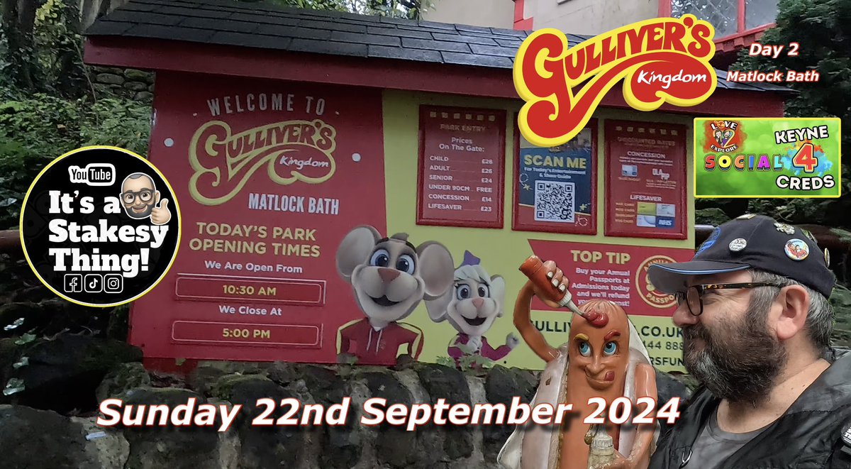 Stakesy3000's tweet photo. Heres Day 2 of our @love2woexplore Social Meet up #4 where a group of us acted like Kids at Gullivers Kingdom at Matlock Bath, come see what this park has to offer & see who you can spot π https://t.co/14SIqhwQo6 π«Ά #gulliverskingdom #gulliversfun #gullivers #matlockbath https://t.co/HuCvh2MHXT