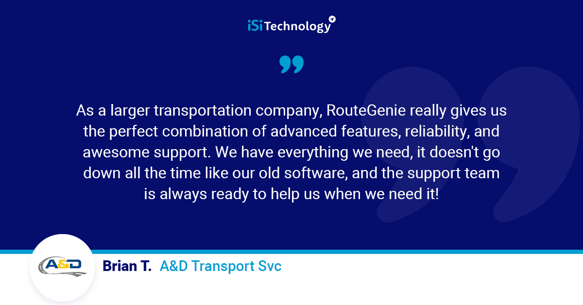 technology_isi's tweet image. The feedback we receive from users about their experiences with RouteGenie software greatly motivates and inspires our team. We are truly excited to learn about their interactions, as it fuels our passion and dedication to our work.

Thanks, Brian 👍

#NEMT #NEMTsoftware