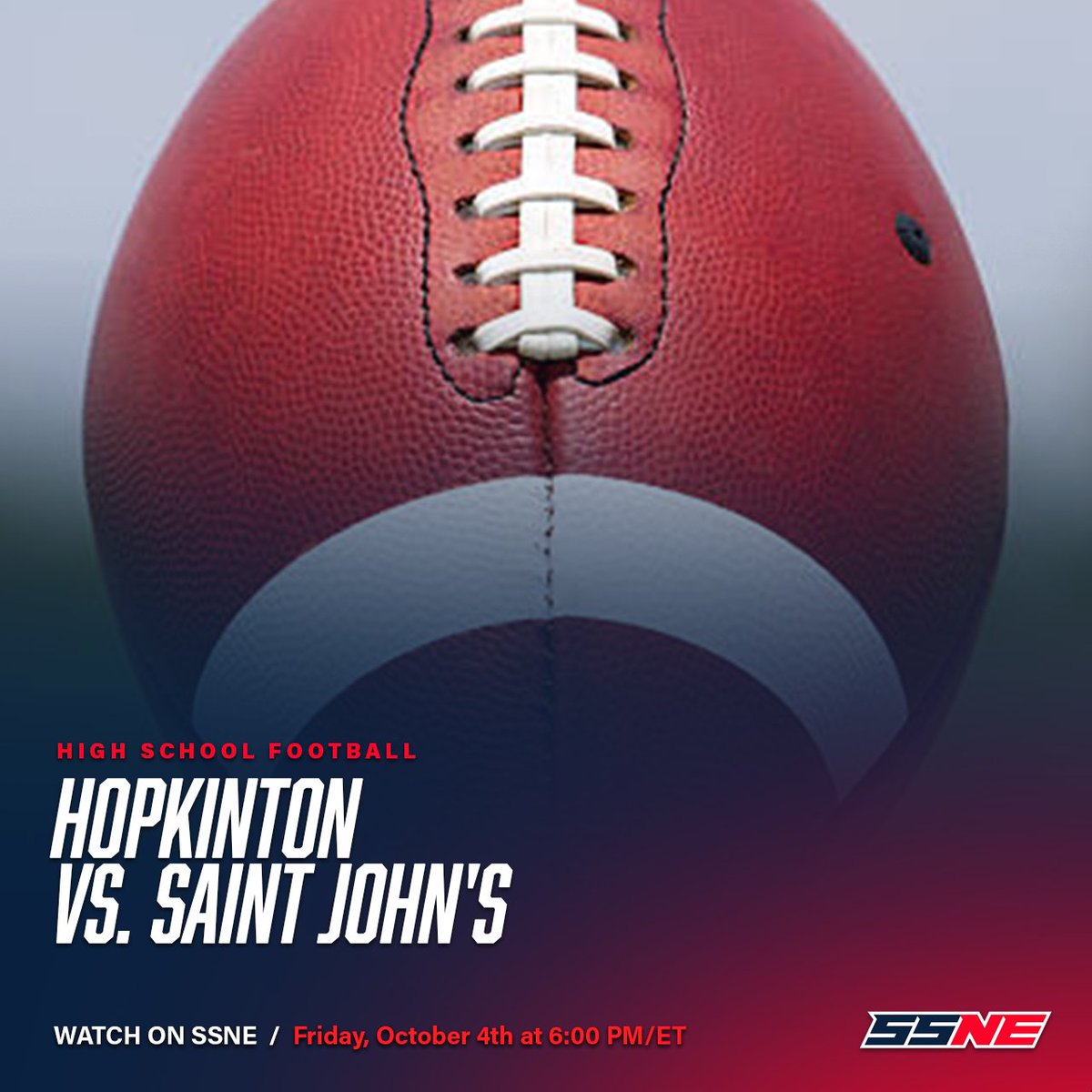 WatchSSNA's tweet photo. HIGH SCHOOL FOOTBALL
Friday (10/4) at 6:00PM/ET on Scholastic Sports New England (SSNE)
@HillerAthletics vs. @SJShrewsbury 

WATCH FREE HERE: https://t.co/wSCyskN7cS

Watch Scholastic Sports New England (SSNE) on your preferred devices including iOS, Android, Web and Smart TV applications.

WATCH 170+ CHANNELS FREE 24/7 on Dingo TV (@WatchDingoTV)

Download the FREE WatchDingo app on Amazon Fire TV, Google Play, Apple App Store, Android, iOS, LG, Roku, Samsung, Sony, Vizio and more.