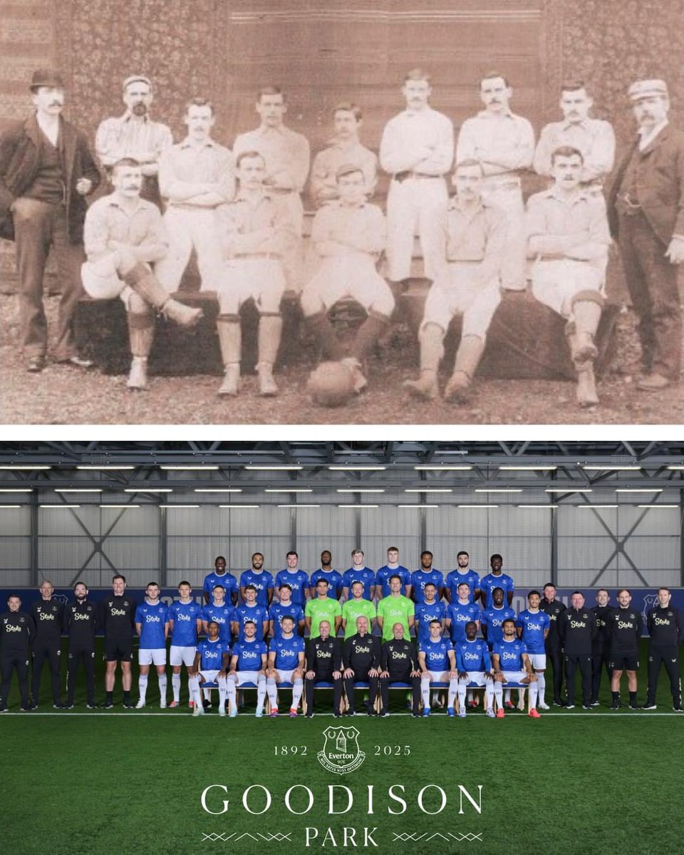 jamesro's tweet photo. What a Legacy.

1892/1893- a photo of the first team that played at Goodison.  And a photo of the last team to  play at Goodison.

Anyone else wonder what these gentlemen from 1892 would say or think if they were to attend a match today? https://t.co/8AoLAjTnbc