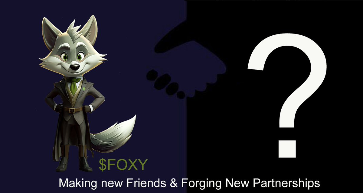 FoxySwapNet's tweet photo. HAPPY FRIDAY EVERYONE!!! WHAT A GREAT DAY!! It's always a good day to make new friends and new partnerships. A formal announcement will come soon!! Super EXCITED!!
@RobuSnipe $FOXY #NFT #Meme #Crypto @RoburnaOfficial $RBA @ArborSwap_Defi #Snipers @RYI_Unity #unityonchain #cantstoptheunitytrain $RYIU #RYIunity #tweet2earn #BTC #BNB #ETH #SOL @GreenCatLabs @PlayWorld777 @GLOBPT_TOKEN @system7labs @MEMEZILLACOIN