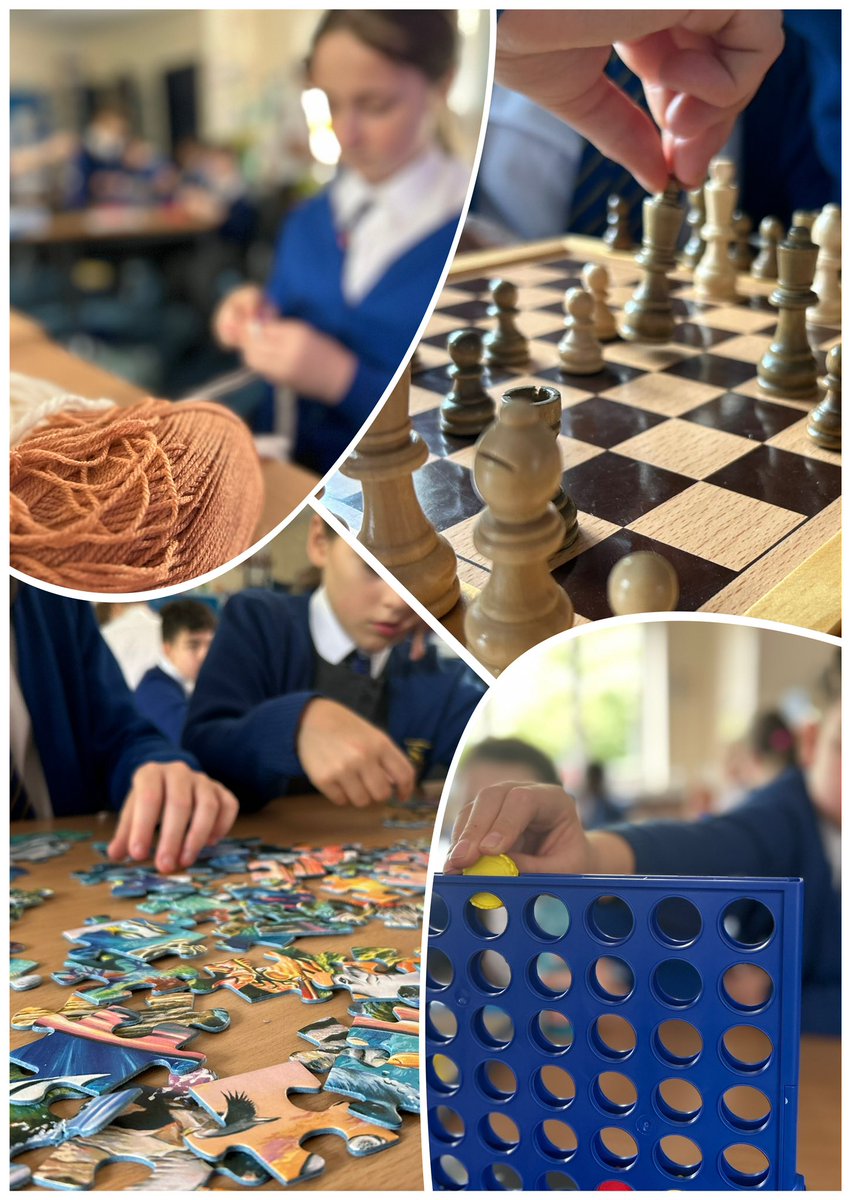 stphilipsrc's tweet image. The children are having a great time celebrating St Philip's Day! 🎉 From board games and jigsaws to films, Top Trumps, crocheting, and chess, there's fun for everyone. A joyful day filled with smiles, creativity, and laughter! #StPhilipsDay #FunAndGames #Creativity