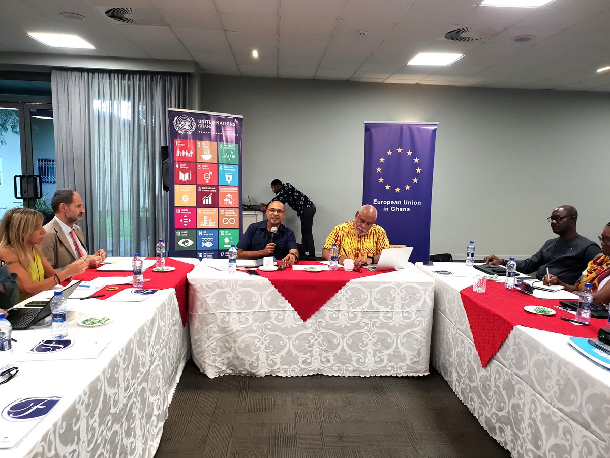 UNinGhana's tweet photo. Today, #UNinGhana🇺🇳&amp; @EuropeInGhana🇪🇺met to review their partnership, strengthen synergies, &amp; refine coordination for greater impact. It was a valuable opportunity to reflect on achievements, challenges, and set priorities for deeper cooperation &amp; programmatic collaboration in🇬🇭. https://t.co/UJ11tsMriO