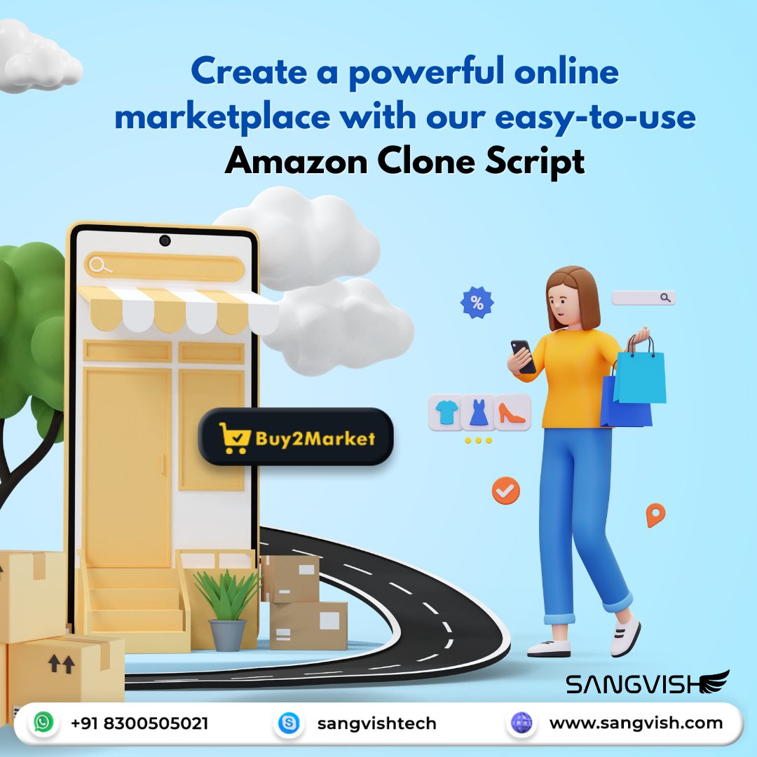 SangVishTech's tweet image. Ready to launch your own eCommerce empire? With our Amazon Clone, you can create a powerful marketplace, tailored to your vision!
Visit: sangvish.com/amazon-clone/
#amazonclone #amazonclonescript #ecommercescript #business #startup #trending