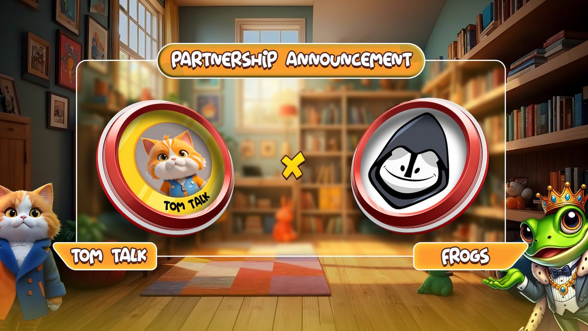 Tomtalkofficial's tweet photo. 📢Big Partnership Announcement!📢

🚀 @Tomtalkofficial ✕ @realFrogsClub 🚀

We’re beyond excited to announce our new partnership with FROGS! Together, we’re ready to revolutionize the gaming space in ways you’ve never seen before! 🔥

👉About FROGS: 

FROGS is a meme coin inspired by the iconic green frog Pepe from Boy's Club and the bold spirit of Donald Trump! They bring the PEPE & TRUMP energy to the Telegram community! 🚀

🎮Join the Game: https://t.co/7vHYvX1M4i

👉About TomTalk: 

TomTalk is the first Talk-to-Earn and Tap-to-Earn game on the Core Blockchain, where you can earn rewards just by chatting, tapping, or listening to your favorite music! 🎶👨‍👩‍👧‍👦

🎮 Join the Game: https://t.co/fauEJf92av

Stay tuned for more exciting updates as we embark on this epic journey together! 💥

#TomTalk #Partnership #Binance #TapToEarn #P2EGames