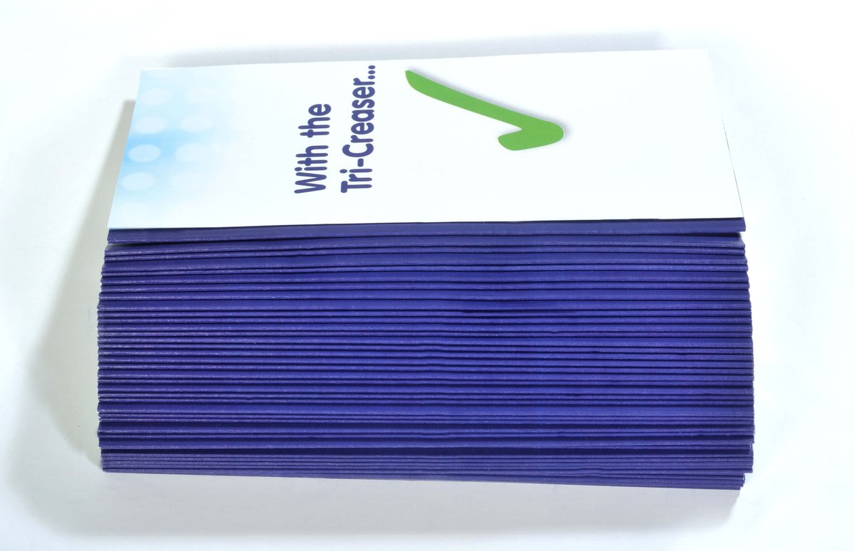 Nobody will remember:
- your salary
- how busy you were
- how many hours you worked

People will remember:
- your perfectly creased leaflets
- when you tell them they were finished with a Tri-Creaser
- how you told them about a free trial on their own Tri-Creaser

#FridayFacts