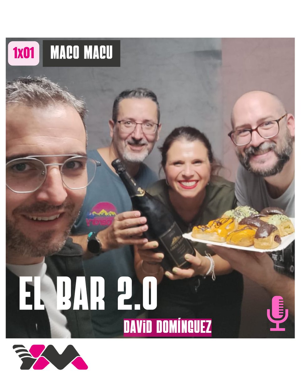 🍾 El Bar 2.0. Maco Macu

📻 Hemos vuelto. Hemos sentido otra vez el cosquilleo. Hemos echado un rato muy bueno. Aquí lo tenéis: go.ivoox.com/sq/2477759

<a href="/DavidCastle_/">David Castillo</a> <a href="/bydaviddomingue/">David Dominguez</a> <a href="/PilarMuRoYec/">Pilar Muñoz</a> <a href="/JRamonMartinez/">José Ramón Martínez</a> <a href="/ayalino21/">Álvaro Ayala</a>