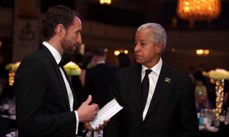 SJThompsonMusic's tweet photo. Stunned by the passing of the highly respected political activist, Lord #HermanOuseley. He was a highly inspirational leader that will be greatly missed. Sincere condolences to Lord Ouseley’s Family. RIP💜 💐 ⚽️ #kickitout https://t.co/EYlnq9bjR0
