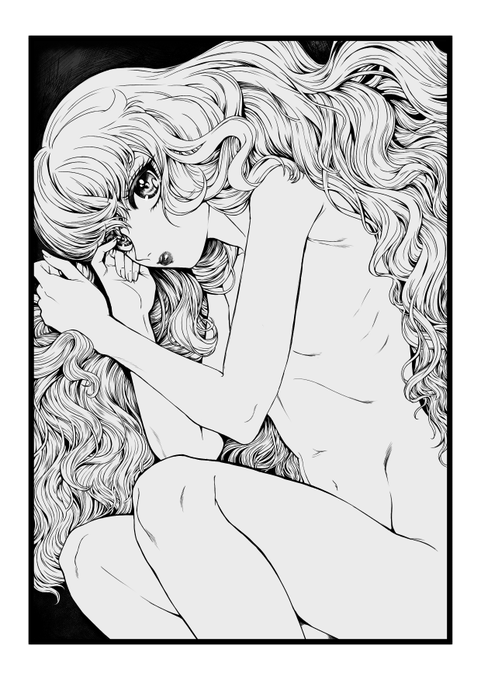 線、グレスケ、トーン 