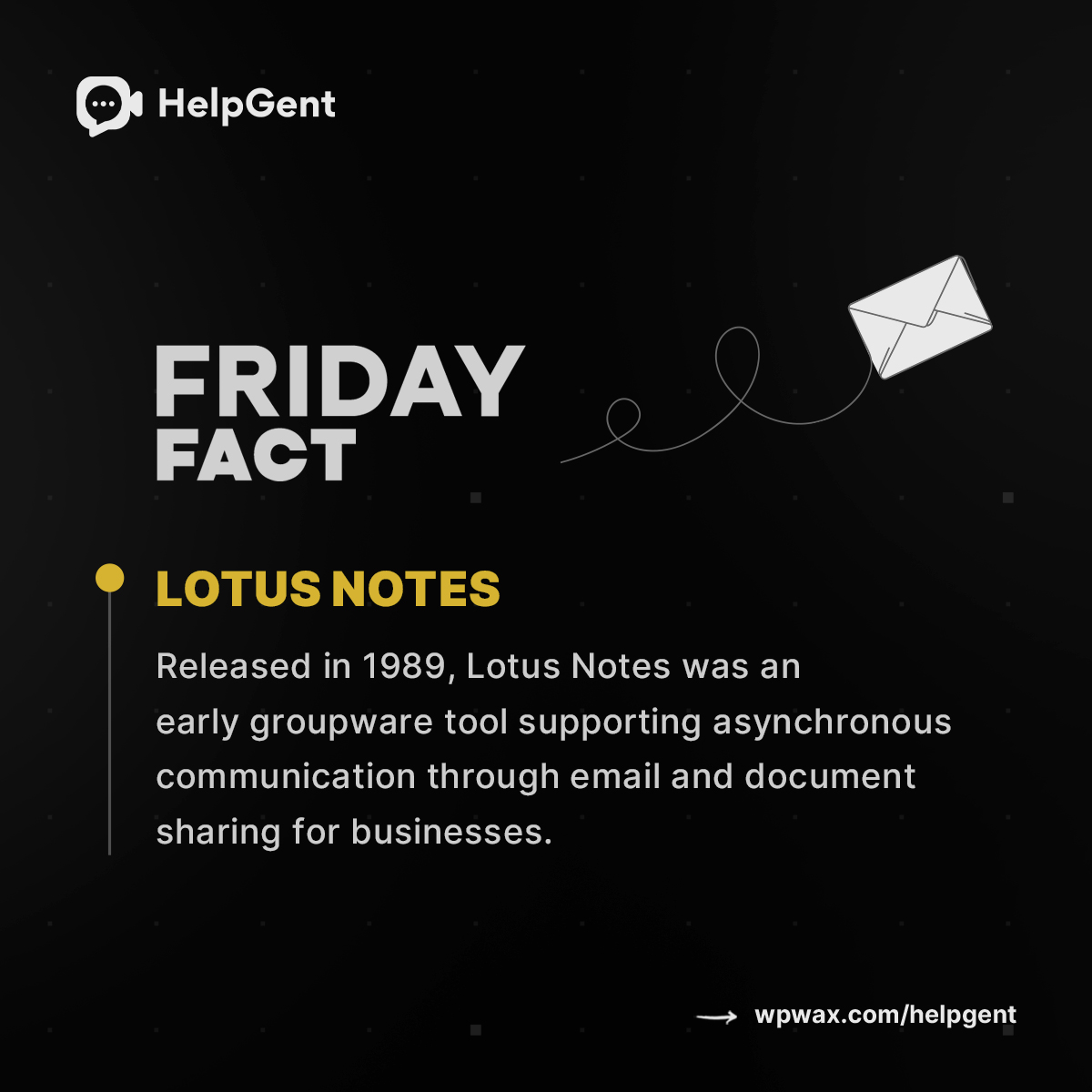 HelpGent's tweet image. An early tool from 1989 shaped the way we do asynchronous communication today. Can you guess what it is?
#asynchronouscommunication #techhistory #emailcommunication #businesscommunication #factoftheday