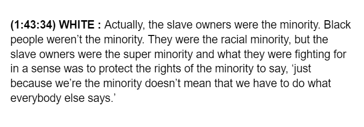 _cingraham's tweet photo. In his latest podcast, @mngop-endorsed US Senate candidate Royce White defends Civil War slave owners, saying they were fighting "to protect the rights of the minority." https://t.co/AzICtJSNsO