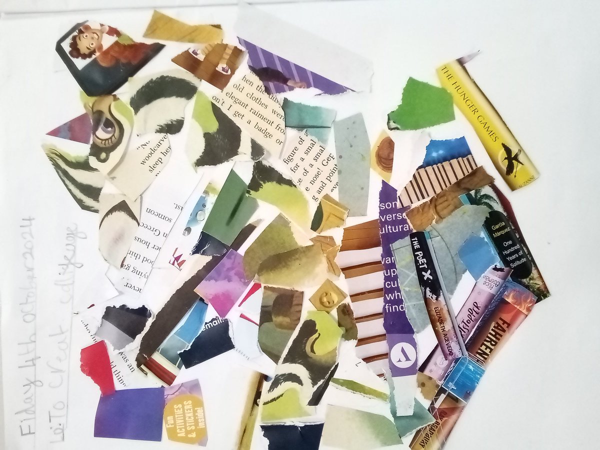 hillsideyr3's tweet photo. We're having an incredible afternoon creating collages inspired by Karl Schwitters. https://t.co/CKYtp6Mcsy