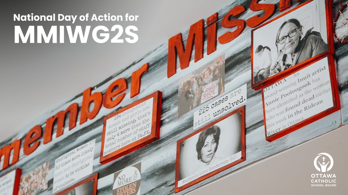 ❤️Today is the National Day of Action for Missing and Murdered Indigenous Women, Girls, and 2SLGBTQ+ people. We honour the lives and legacies of the victims and survivors.

🔗onwa.ca/learning-resou… 
🔗sites.google.com/ocsb.ca/mmip?u…

@ocsbIndigenous @ONWA #ocsbReconciliAction