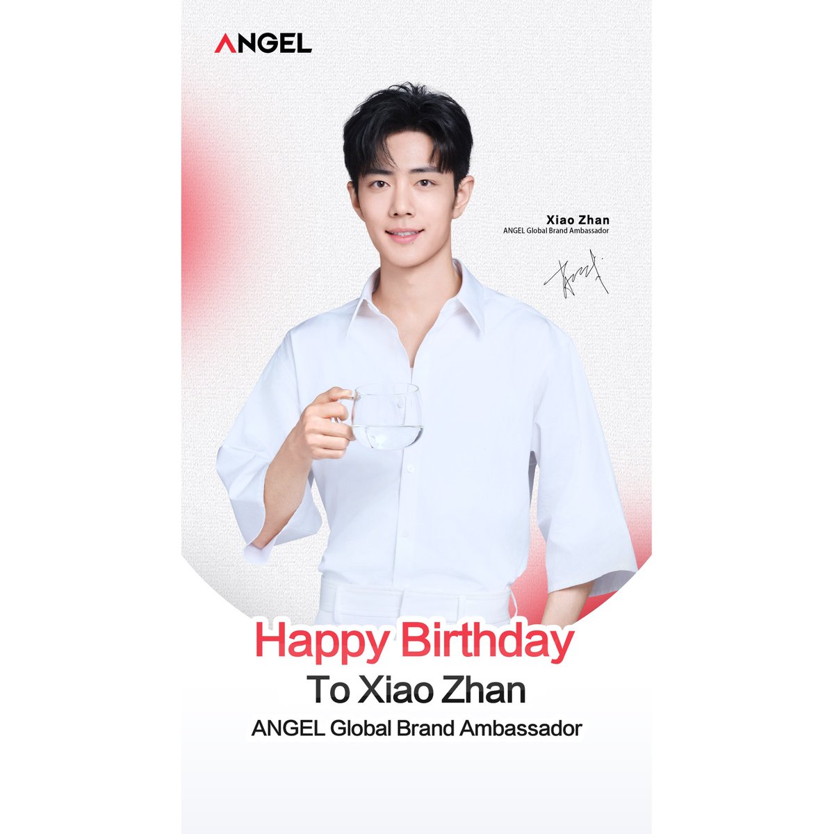 Happy birthday to our global brand ambassador, Xiao Zhan! 🎉 Let's move forward together with love and passion, creating a healthy and beautiful life. #XiaoZhan #XiaoZhan肖战