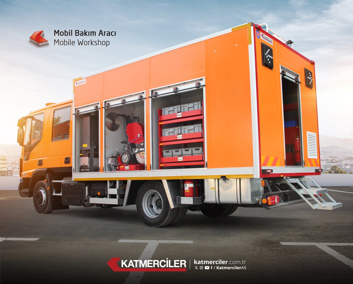 KatmercilerAS's tweet photo. Mobil Bakım Aracı / Mobile Workshop
#Katmerciler #mobilbakım #bakımaracı #kurtarmaaraçları #mobileworkshop #workvehicle #worktruck #mobileservicetruck #lubetruck #specialproducts #transportationtrucks #environmentaltrucks #firetrucks #municipalservices #belediyeekipmanları #belediyehizmetaraçları #customized #solutions #commercialvehicles #commercialtrucks