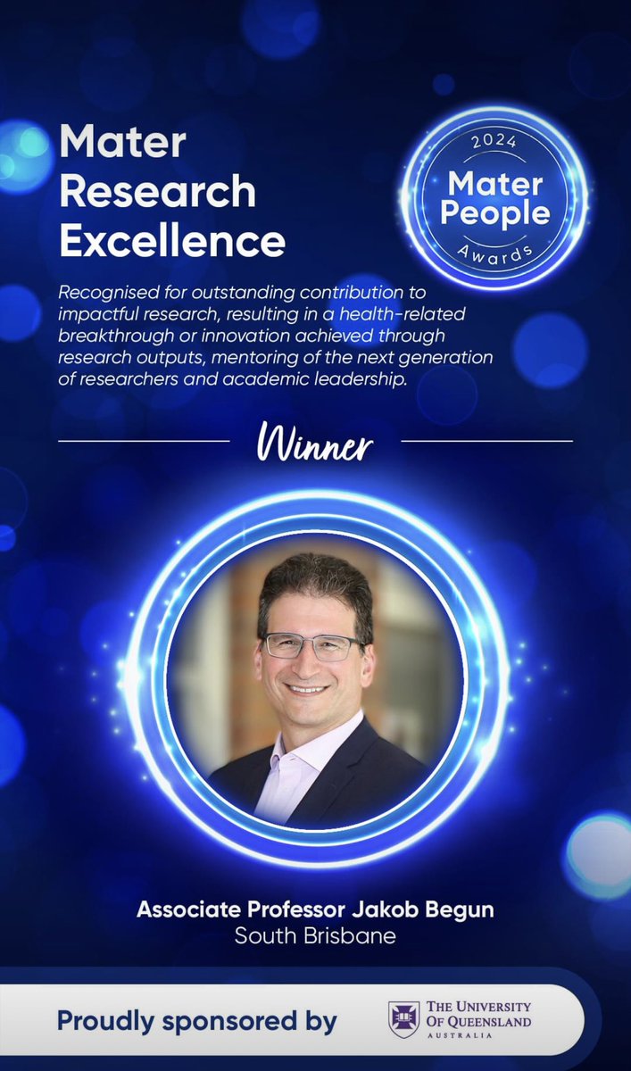 Well done to our fearless leader <a href="/JakobBegunMD/">Jakob Begun</a>. Well deserved!