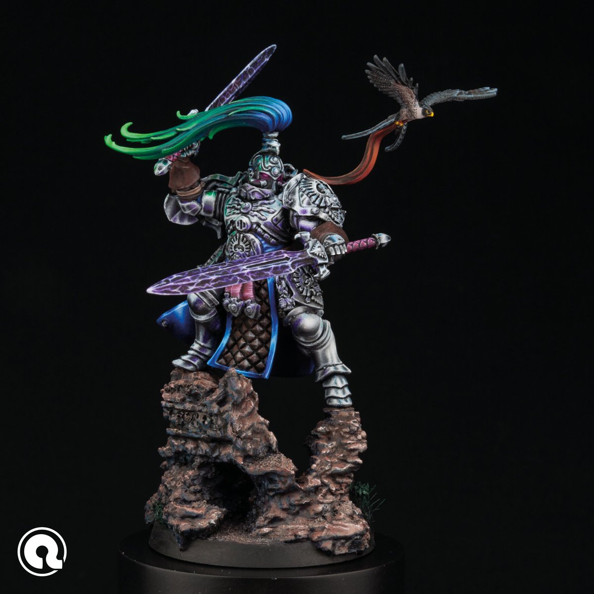 Blade Champion finished!

I loved working on this from the very first passion-inducing idea and feel quite proud about the result.

I think I did my excitement for this project justice and improved a lot in the process!

#gd24 #nmm #WarhammerCommunity <a href="/warhammer/">Warhammer Official</a> #minipainting