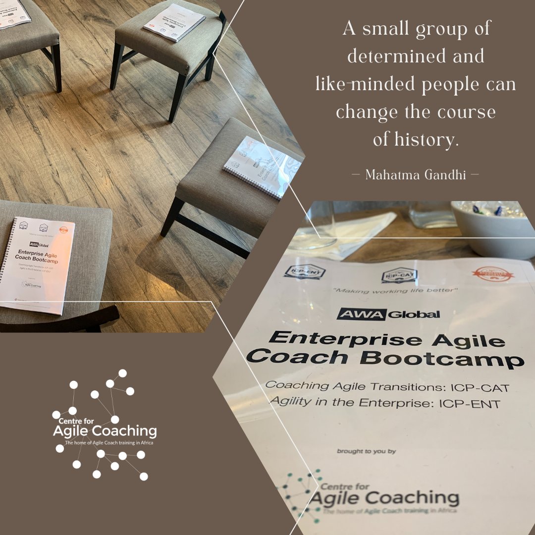C4AgileCoaching's tweet photo. Today we wrap up another successful Enterprise Agile Coach Bootcamp. Five days of interactive and impactful learning; gaining the knowledge necessary to make a real impact in the workspace.

#enterprisecoach #enterpriseagilecoach #icagile https://t.co/bBlpNHwgIh