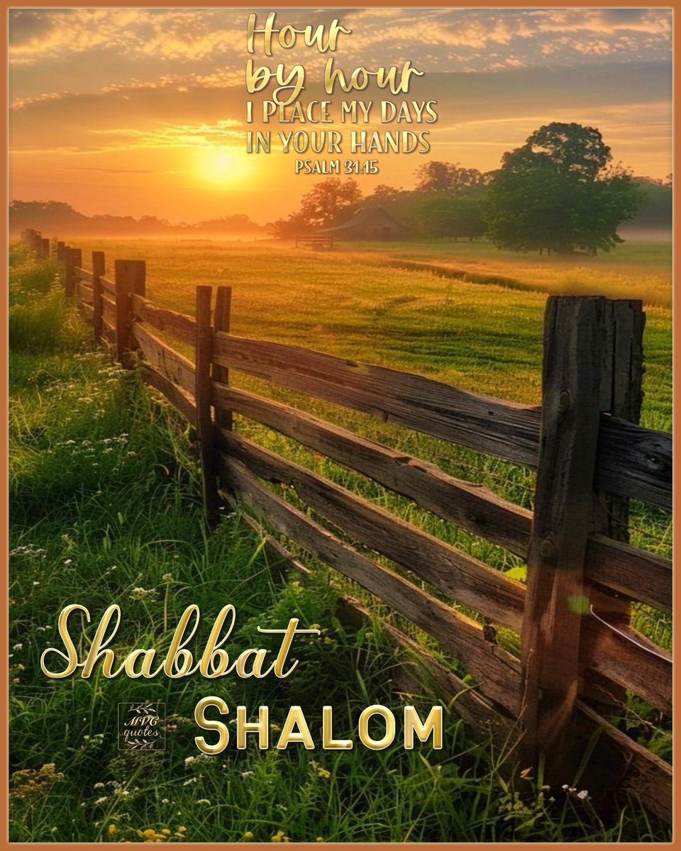 MVCquotes's tweet photo. π
Whichever day you picked as your seventh day, spending it with Father and keeping it Holy as He asked β have a Blessed one.
#ShabbatShalom #mvcquotes #YHWH #AbbaFather #ALMIGHTYGOD #HOSTofHosts #AncientOfDays #YeshuaHaMashiach #MessiahJesusChrist #TheWayTruthLife
πΌπ€πβπ https://t.co/yCo2bulAg7