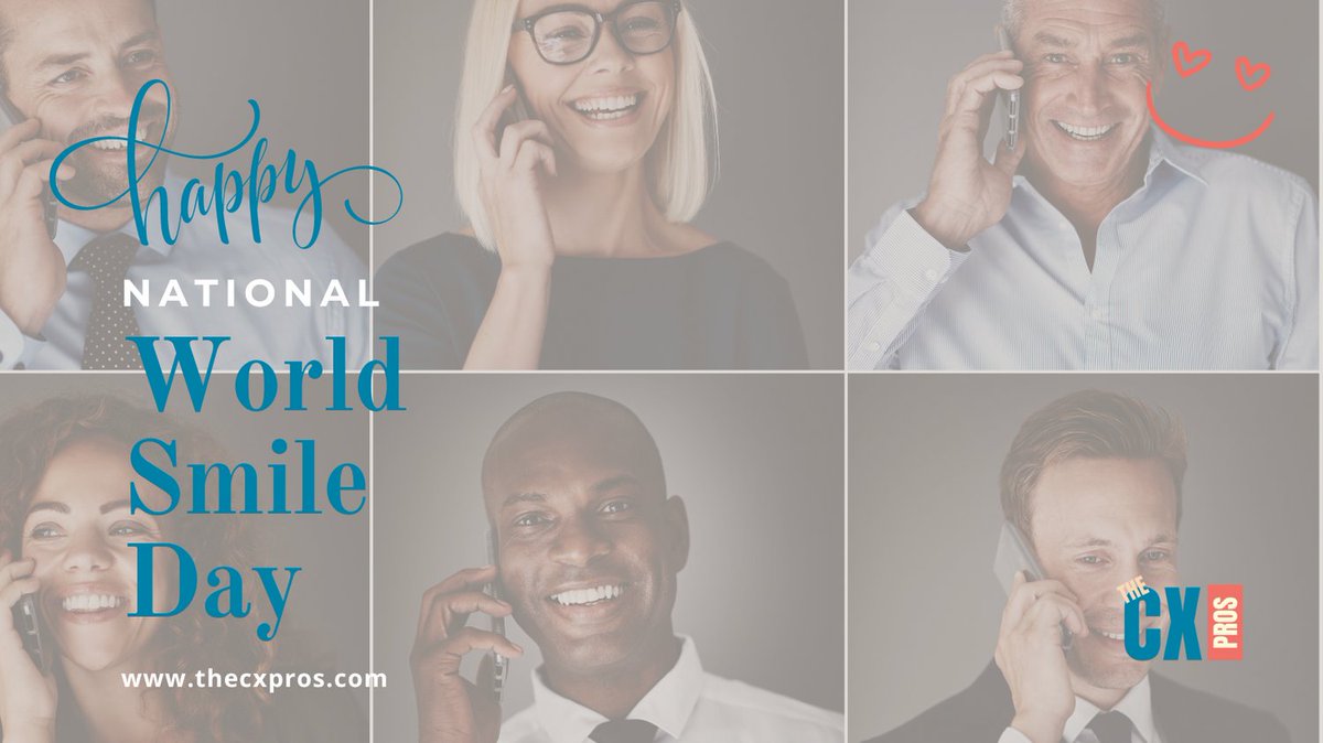 Happy #NationalSmileDay! 😄 At The CX Pros, we believe a great customer experience starts with a smile. Let’s keep your customers smiling by delivering experiences that delight at every touchpoint! 🌟 #CustomerExperience #TheCXPros #KeepSmiling #customerservice