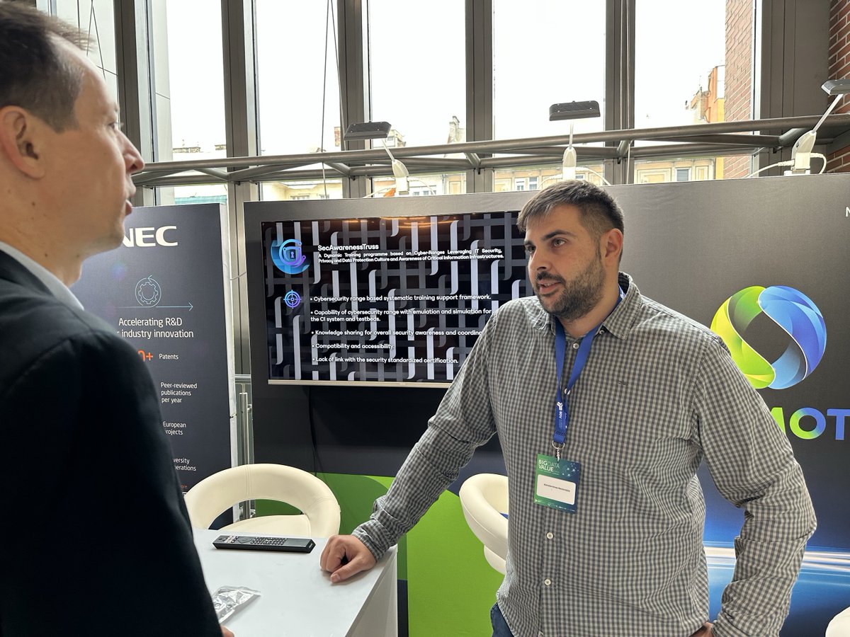 We’re thrilled to share moments from the #EBDVF in Budapest!
Our partner @OTE  set up a booth, showcasing the SAT project on their screens. We’re looking forward to more successful events like this! 
#CyberSecurity #EBDVF2024 #SecAwarenessTruss #COSMOTE