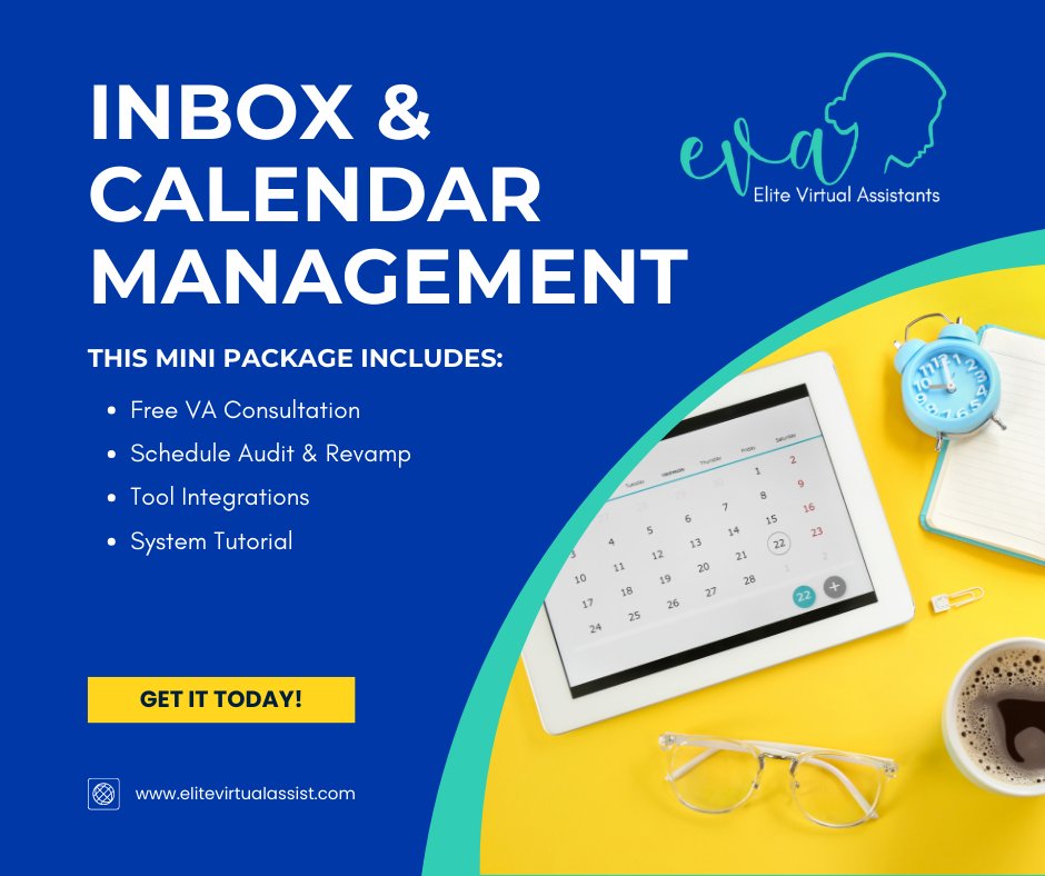 ⏰ Sign up for early access and get $100 off when we launch. 💸 This deal is for a limited time, so act fast!

Secure Your Bonus 👉 zurl.co/RjvH

#InboxManagement #CalendarControl #OrganizedLife #VAhelp #ProductivityBoost #InboxZero #TimeManagement #VAservices