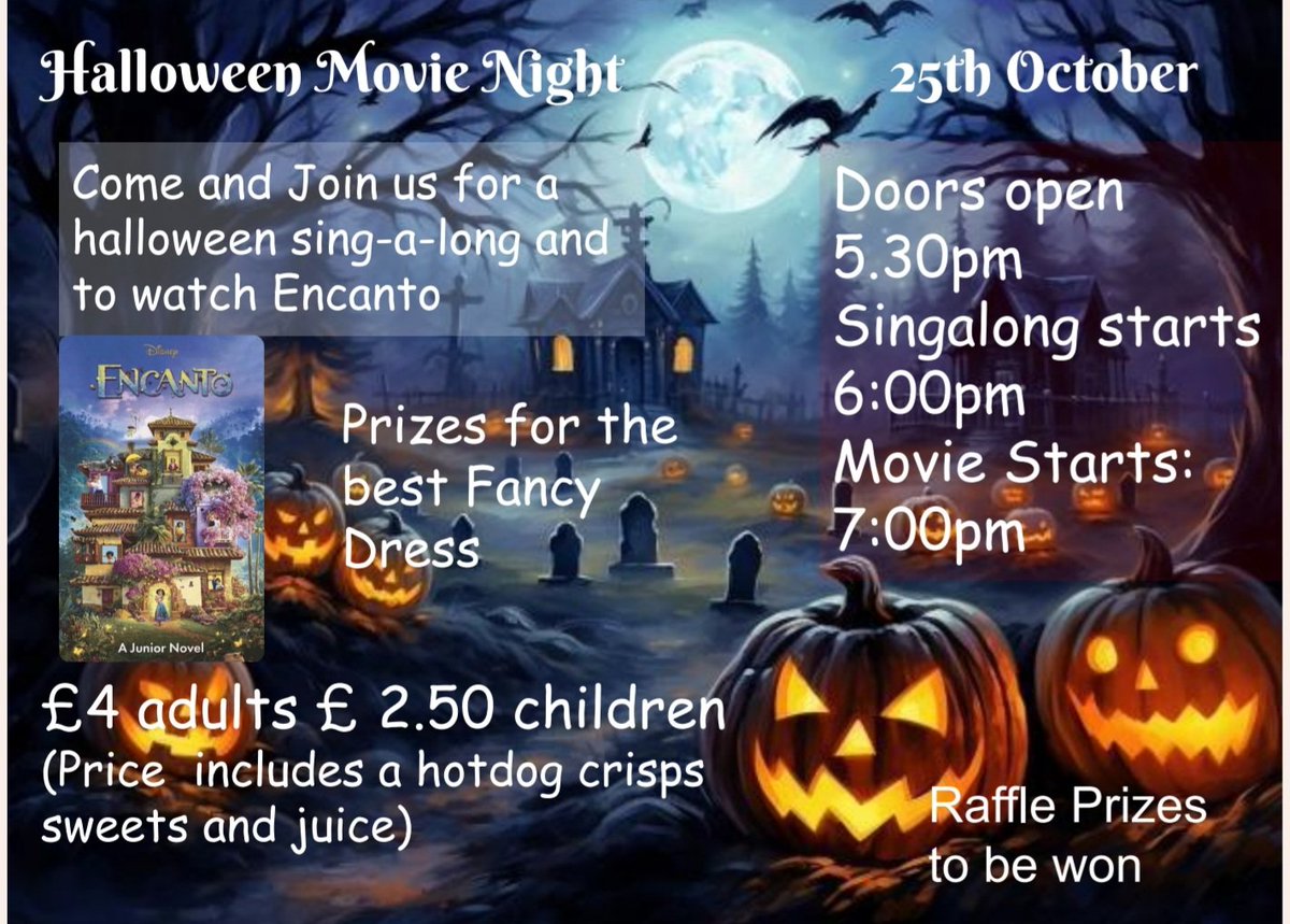 Sing-Along /Movie Night
Friends of Kilpatrick is delighted to announce our first family event this session- Sing-Along/Movie Night and looks forward to welcoming pupils and families on Friday 25th October 2024, starting at 6pm