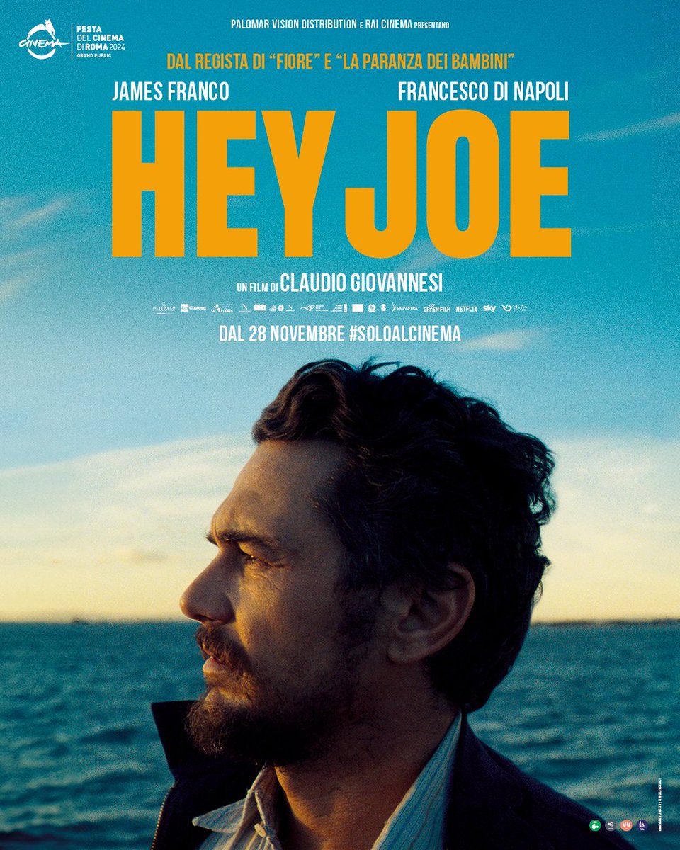 carlopalomar's tweet photo. “Hey Joe”, il nuovo film diretto da Claudio Giovannesi, sarà presentato durante la @romacinemafest , sezione Grand Public e poi arriverà al cinema dal 28 novembre distribuito da @VisionDistrib 

Nel cast James Franco, Francesco Di Napoli, Giulia Ercolini, Aniello Arena.
#HeyJoe https://t.co/aP4Umm0Y9u
