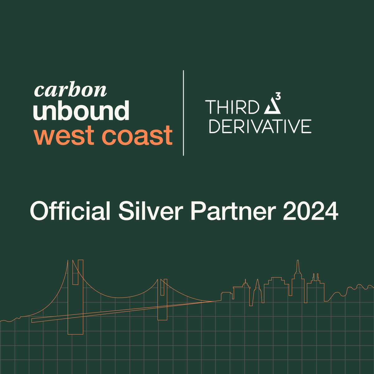 #CarbonUnboundWestCoast2024 Silver Partner Announcement 🤝 <a href="/Third_Deriv/">Third Derivative</a> ⛰️

Third Derivative is creating an ecosystem that scales #ClimateTech solutions worldwide. Check out their latest report: Navigating Innovation in Electrochemistry-Based CDR 👉 lnkd.in/enqiuYth