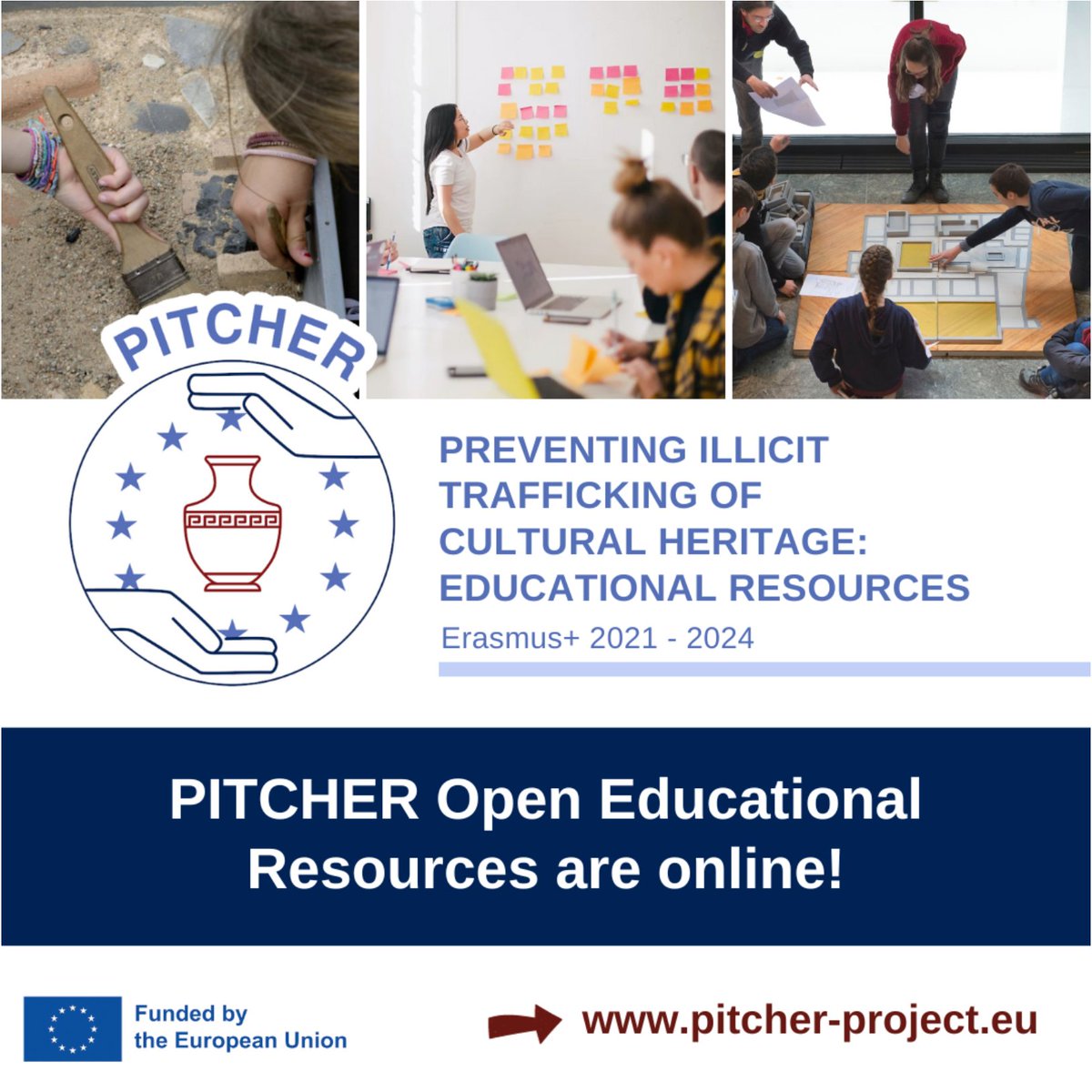 EUCreativa_ES's tweet photo. 📢Educador/a: ¿Conoces #PITCHERProject?

Es un #ProyectoBeneficiario de @EUErasmusPlus que ofrece recursos educativos abiertos para fomentar la participación del alumnado en la lucha contra el saqueo y el tráfico ilícito de los #bienesculturales.

https://t.co/KwHSwJm4m0 https://t.co/6flf6im1Ec