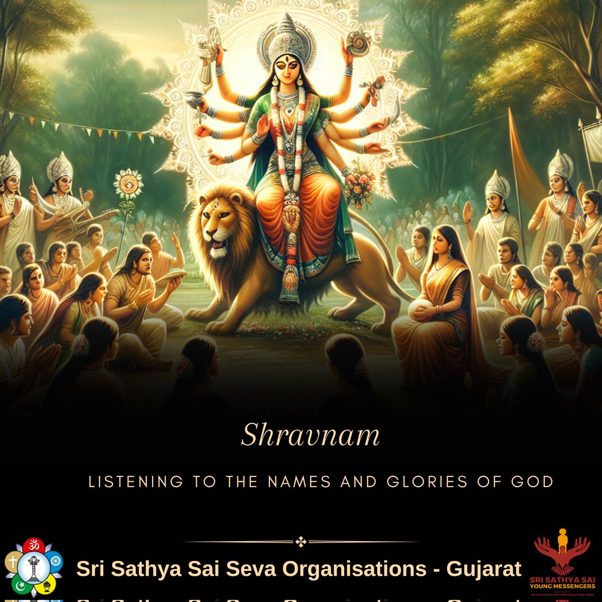 SSSSO_Guj's tweet photo. Shravanam

By listening lord's glories,heart will become pure and eligible to back to godhead.

#navratri #day #ssssoguj #ssssoindia #sssym #divinelistening #devotionalhealing #spritualconnection #spritualgrowth #pathtoenlightenment #gujarat #india https://t.co/bD5bRl1pIP