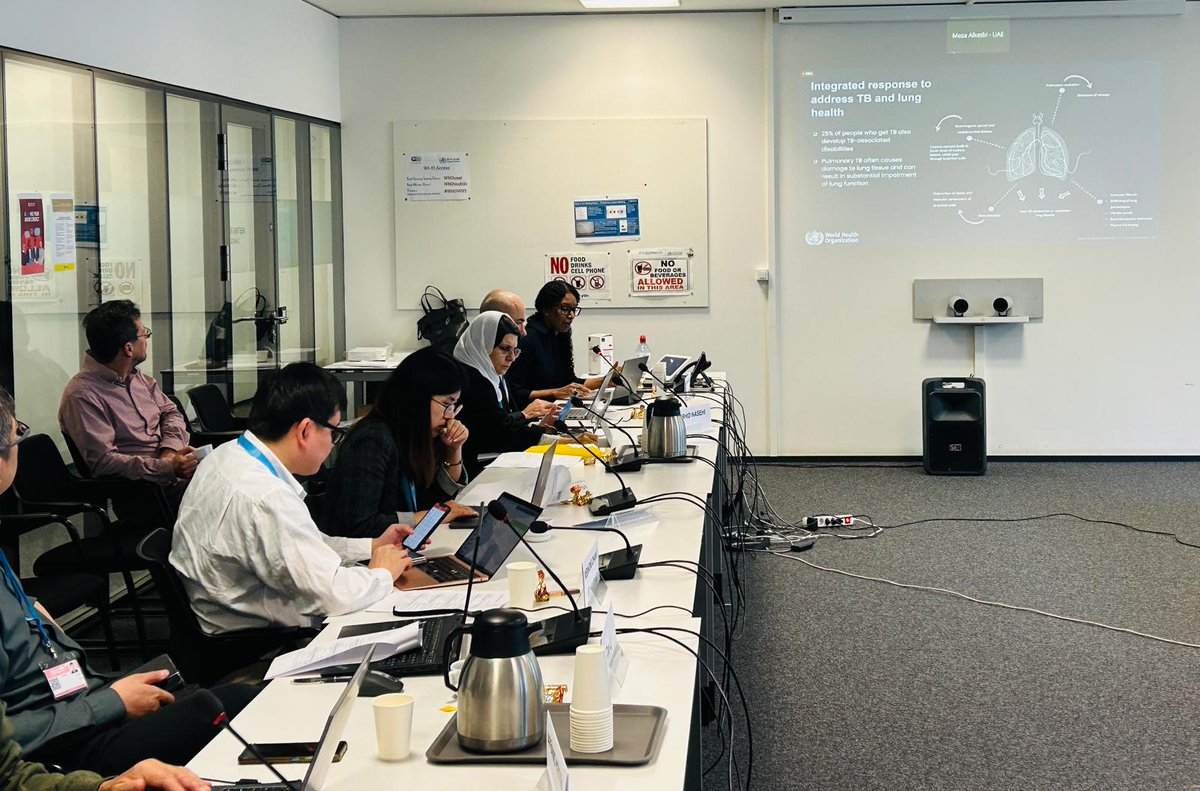 TerezaKasaeva's tweet photo. @WHO is pleased to host the 16th #BRICS #TB Research Network Meeting with aim of setting a new research &amp; innovation agenda through BRICS cooperation &amp; accelerating translation of TB research into clinical practice. 
Spotlight on
⚡️New #TB vaccines
⚡️Lung Health
⚡️TB elimination https://t.co/vWhAsBXPfY