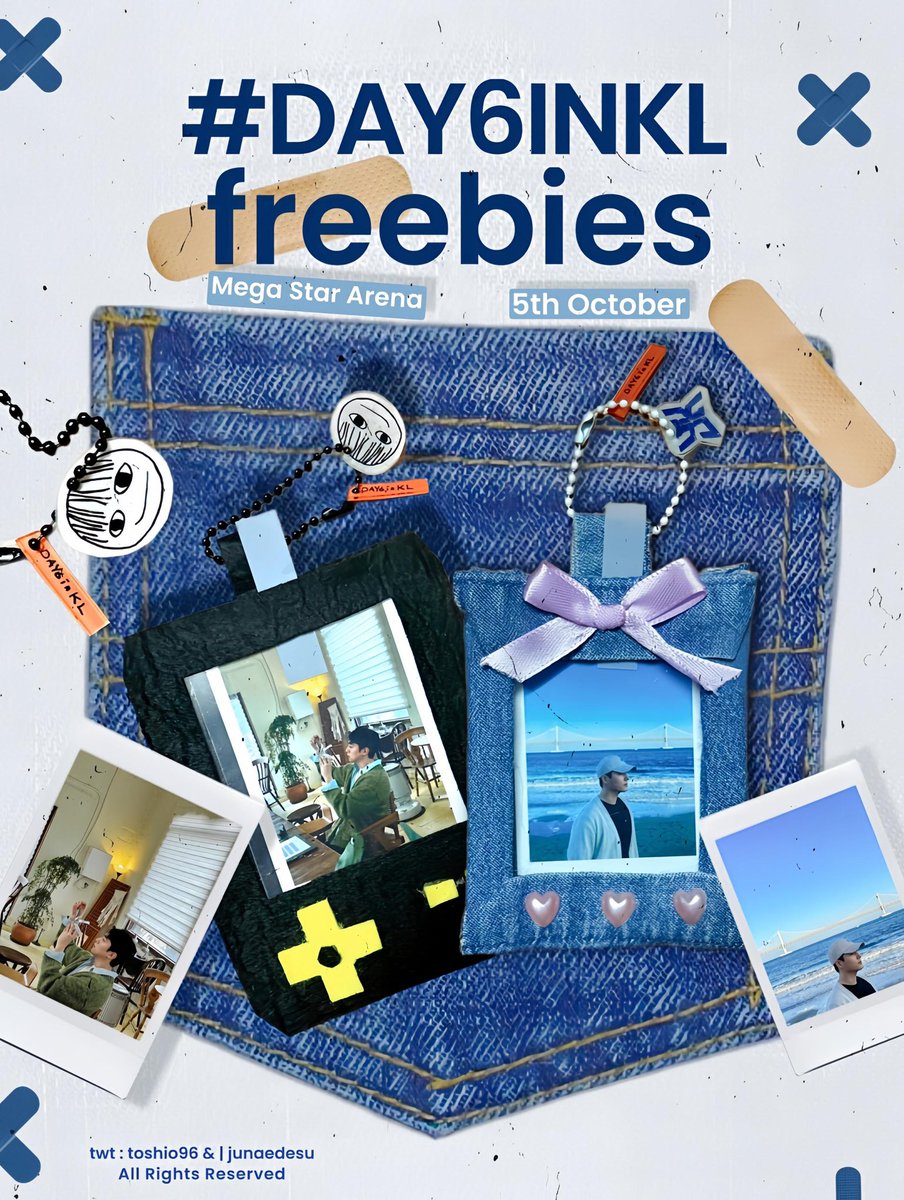 toshio96's tweet photo. DAY6 FOREVER YOUNG IN KL
freebies by @toshio96

very limited so fcfs! jgn buang pls sedih i nanti, sebab all is handmade so please handle with care and love 💓

location &amp; date - will be updated tmrw okay? 
📅 : 5th Oct (day 1)

#DAY6inKL #DAY6_FOREVER_YOUNG #pasarDAY6 https://t.co/HFYaZBh97O