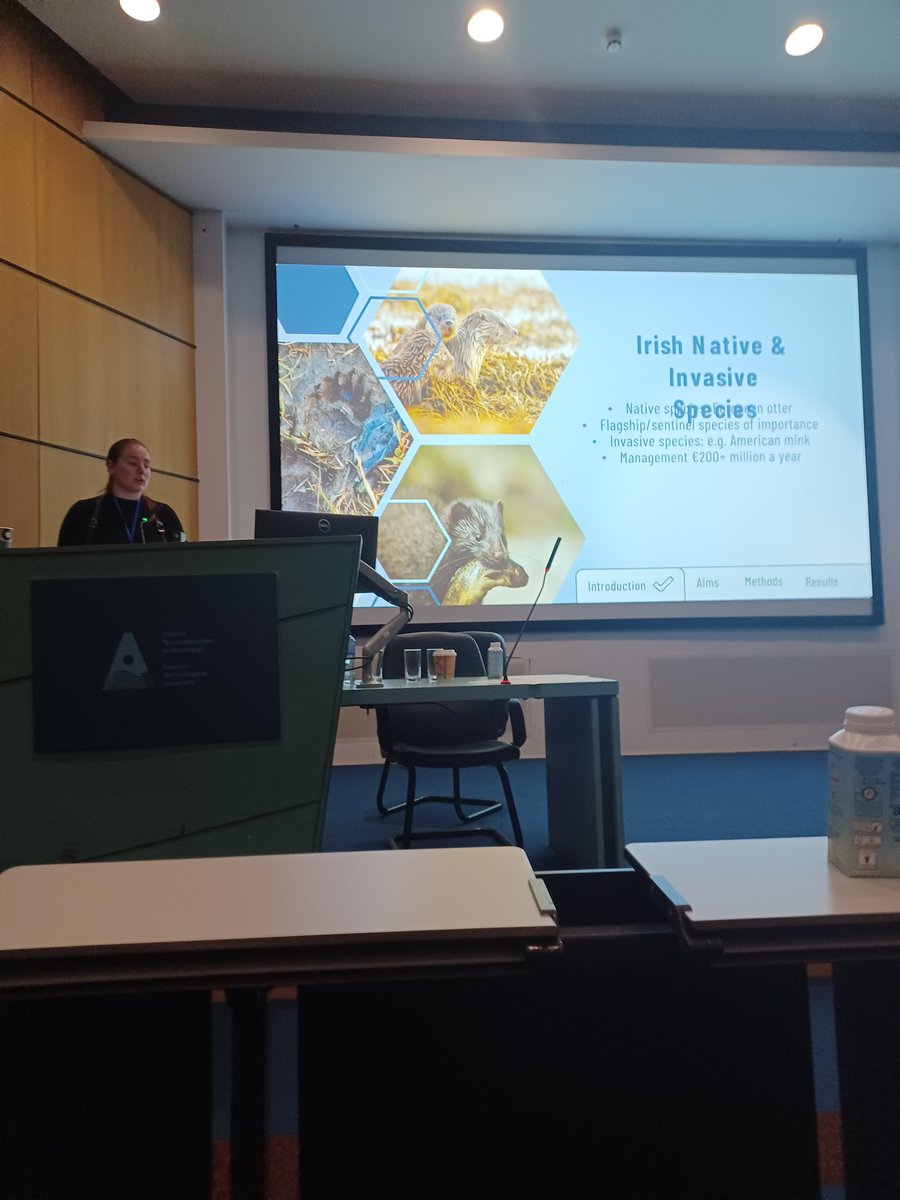 All-Ireland Mammal Symposium 2024 (@iremammal2024) on Twitter photo <a href="/SamirahBlaauw/">Samirahsaurus</a> now showing eDNA in action talking about her Otterly amazing project!
#AIMS2024 <a href="/SamirahBlaauw/">Samirahsaurus</a> now showing eDNA in action talking about her Otterly amazing project!
#AIMS2024