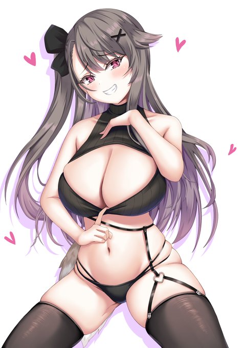 クーちゃん「ちょっとぉ指揮官...ここが気になるのぉ??変態♡」
#アズールレーン 