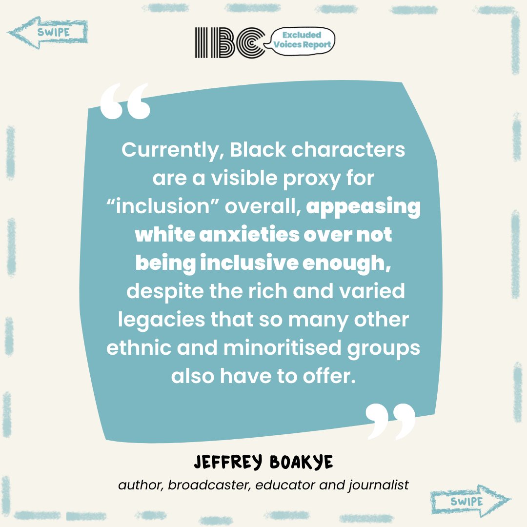 The Excluded Voices Report shows that many Black and ambiguously Black or brown characters in children's books are created by white authors/illustrators. It's time to amplify authentic voices from diverse communities.

Learn more: inclusivebooksforchildren.org/excluded-voice…

#IBCExcludedVoicesReport