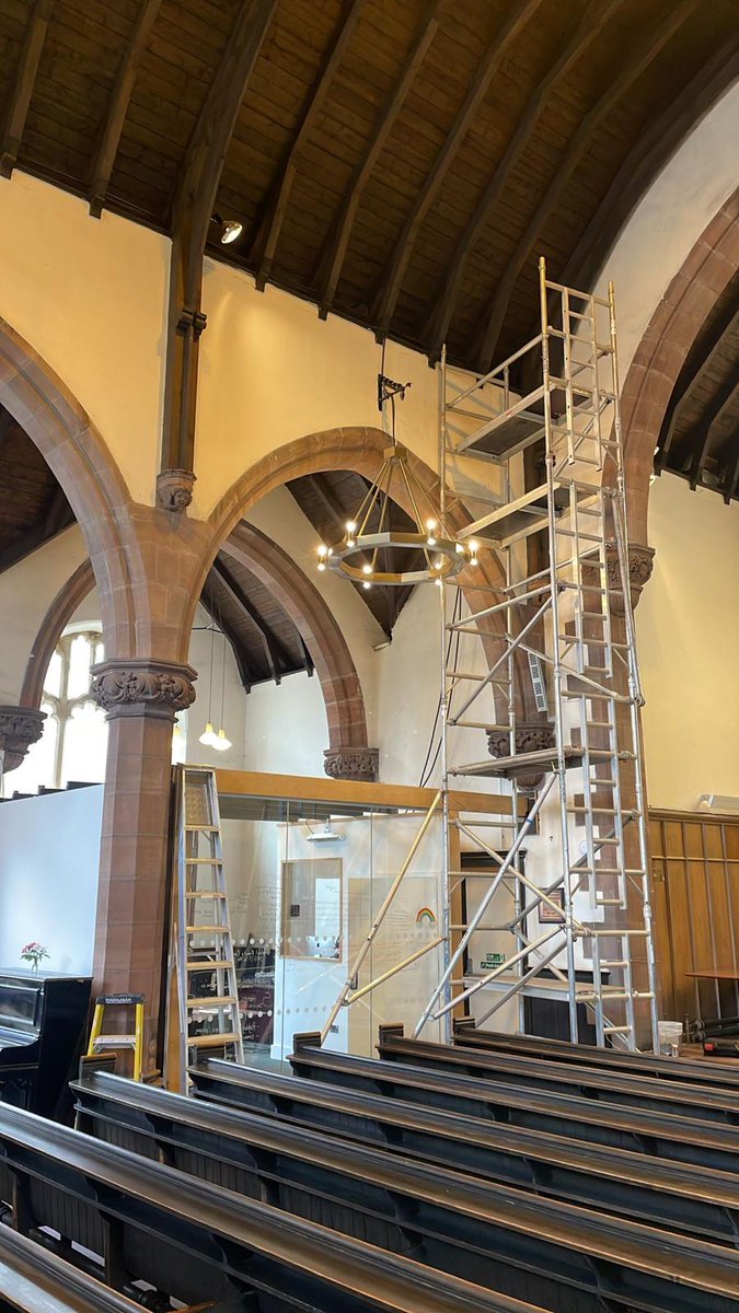 herschel_ir's tweet photo. Sneak peak of our Herschel Halos being installed in Falkirk Church in Scotland✨ Stay tuned to see the final outcome...

#InfraredHeaters #ChurchHeating #BehindTheScenes #Scotland https://t.co/38UXYeN6RU