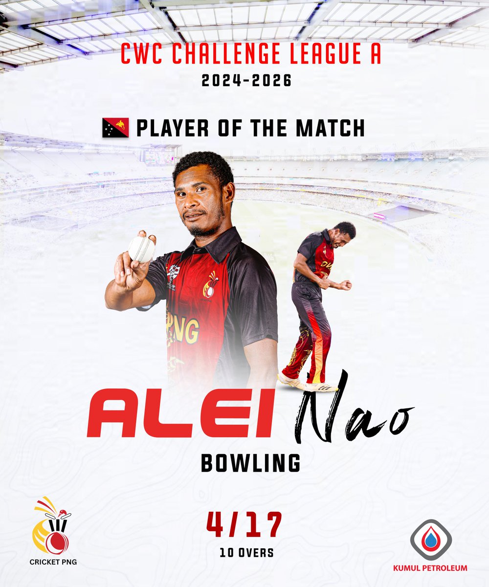🏏ICC Cricket World Cup Challenge League A

PNG vs Kuwaiti

Player of the Match: Alei NAO

#nairobimatches #cwcchallengeleague #backthebarras #cricketfans #cricket <a href="/followers/">はうはう</a>

6m