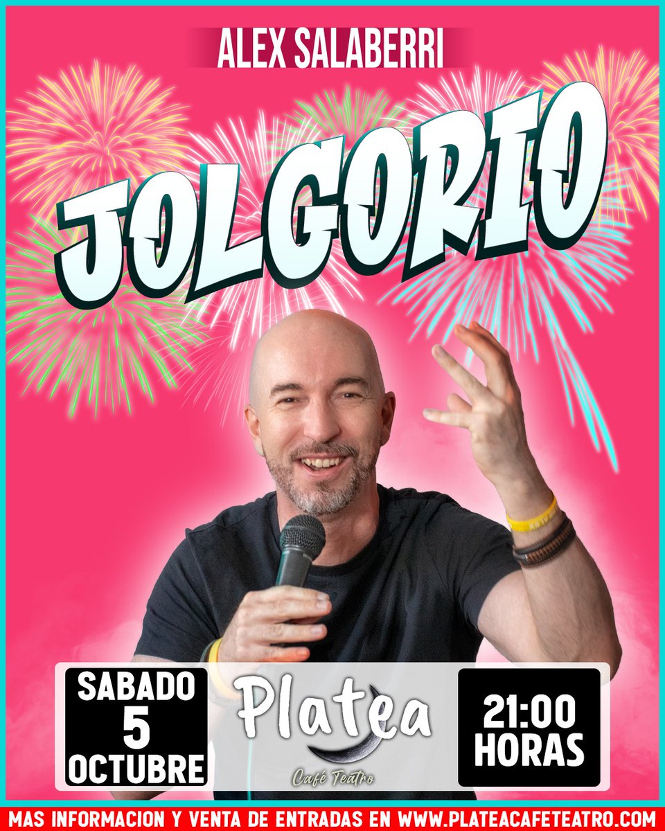 Amig@s del buen reír! Este Sábado a las 21h se viene sesión de RISOTERAPIA en PLATEA CAFE TEATRO de Rivas Vaciamadrid... Vente!! Vas a salir con la sonrisa puesta!!
RESERVAS ATRAPALO:
atrapalo.com/entradas/alex-…