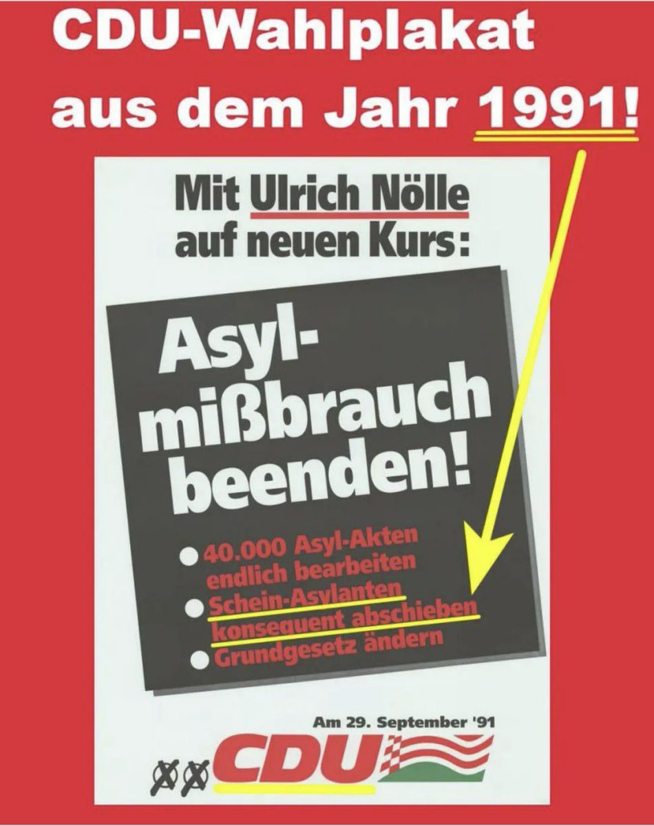 Galt die CDU im Jahre 1991 eigentlich als rechtsextrem und wurde vom Verfassungsschutz beobachtet? Wohl kaum!

Und das zeigt wunderbar, wie absurd und lächerlich der Kampf gegen die AfD ist, welche nur als "rechts" bezeichnet wird, weil die gesamte Gesellschaft seit 20 Jahren