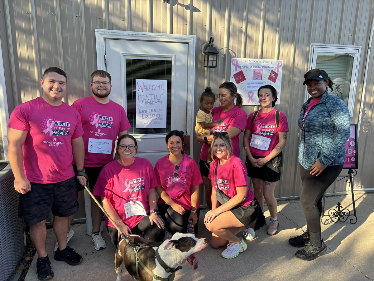 First Accounting Plus 5K for EBE staff! So excited to Partner in Ed with them💕 #cpsbest #EBELionPRIDE