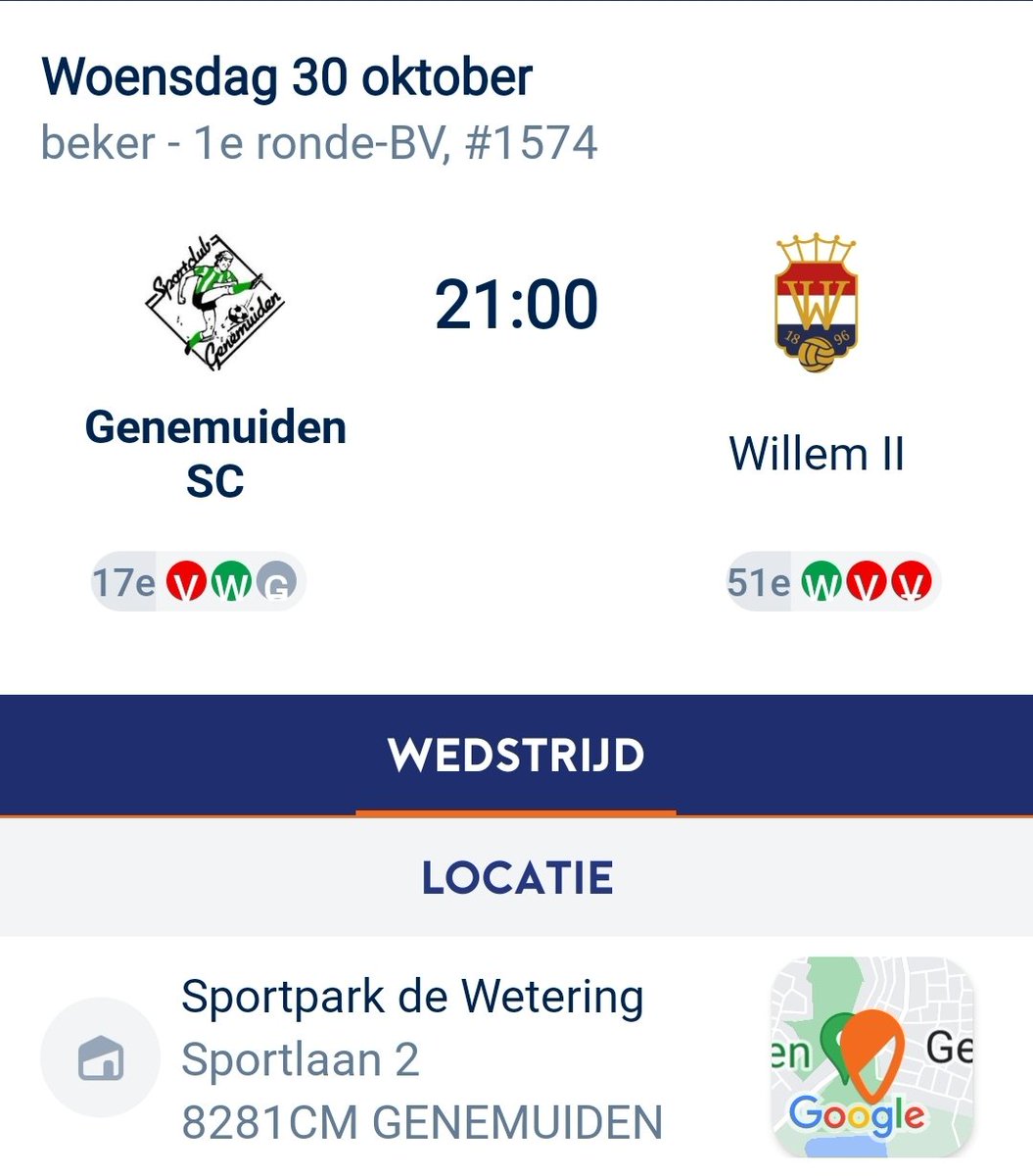 scgenemuiden's tweet photo. De KNVB bekerwedstrijd Sportclub Genemuiden - Willem II is definitief vastgesteld. Woensdag 30 oktober a.s. aanvang 21.00 uur. 

Info kaartverkoop volgt zo spoedig mogelijk. #alseenrots #knvbbeker https://t.co/8dlkF74KWd