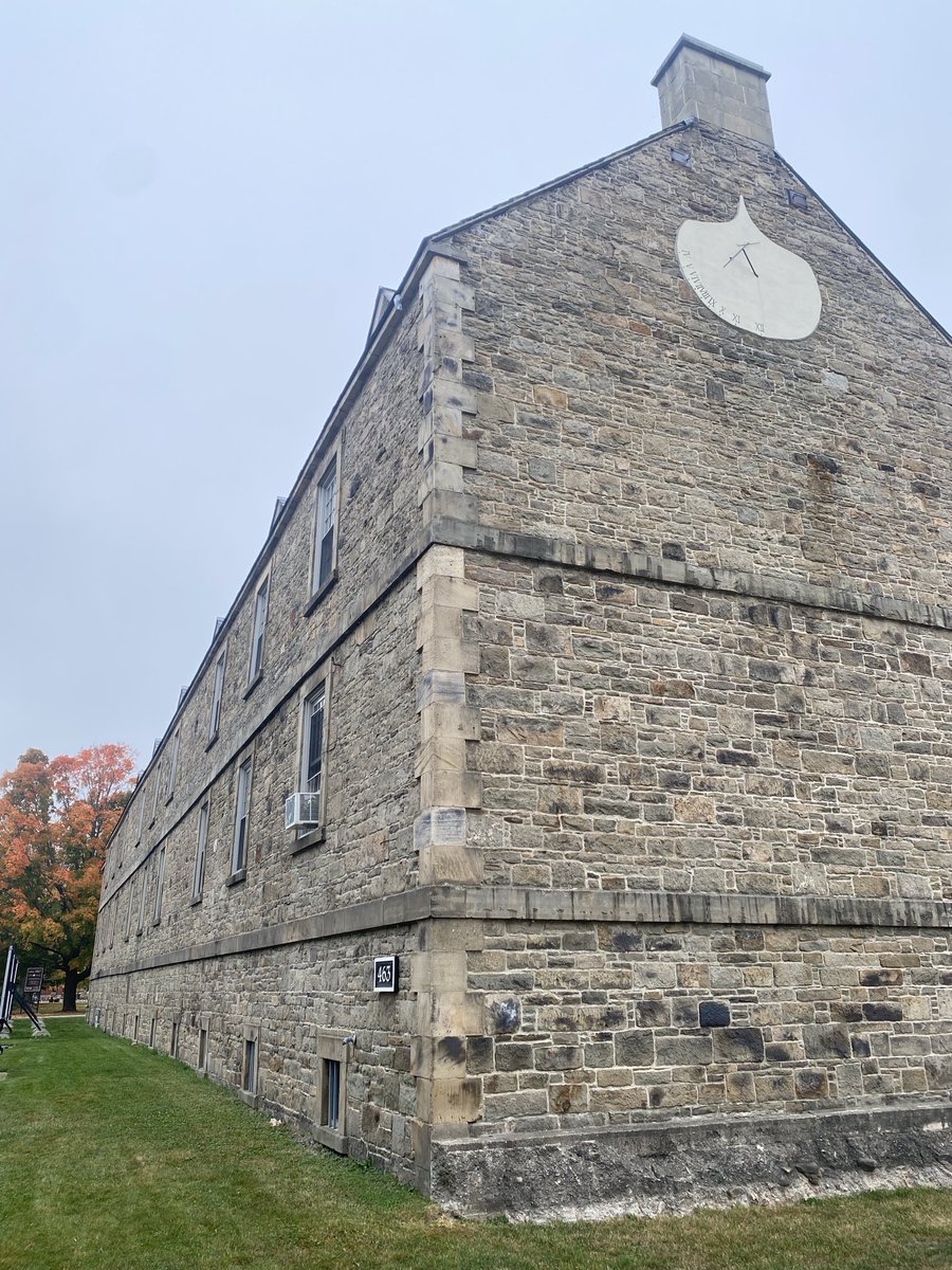 Cmdr_Hadfield's tweet photo. I love hand-built stone buildings with sundials on the end. https://t.co/psJDDyikPq
