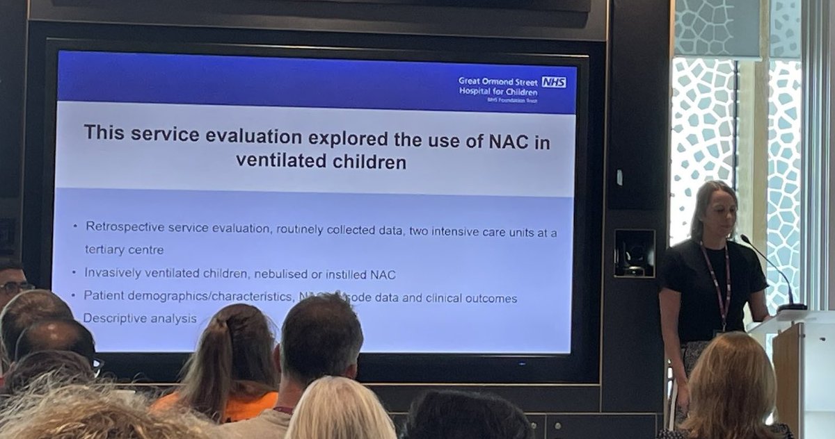 GOSH Cardiorespiratory Physiotherapy (@goshcardioresp) on Twitter photo Interesting presentations by <a href="/CSanders_PT/">Charlotte Sanders</a> & <a href="/EShkurka/">Emma Shkurka</a> at #PCCS2024 Describing the challenges of SCI and the use of nebulised and instilled NAC <a href="/GreatOrmondSt/">Great Ormond Street Hospital for Children</a> #PedsICU Interesting presentations by <a href="/CSanders_PT/">Charlotte Sanders</a> & <a href="/EShkurka/">Emma Shkurka</a> at #PCCS2024 Describing the challenges of SCI and the use of nebulised and instilled NAC <a href="/GreatOrmondSt/">Great Ormond Street Hospital for Children</a> #PedsICU