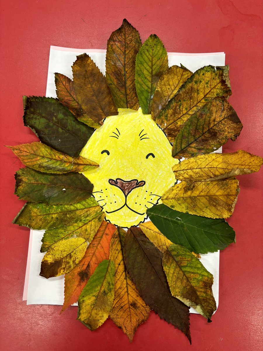 P2Lorne's tweet photo. Primary 2/3 enjoyed collecting leaves from outside to make these wonderful lions as part of World Animal Day 🦁🍂 @LorneStreetPS #WorldAnimalWelfareDay https://t.co/U62h2ZMEJv