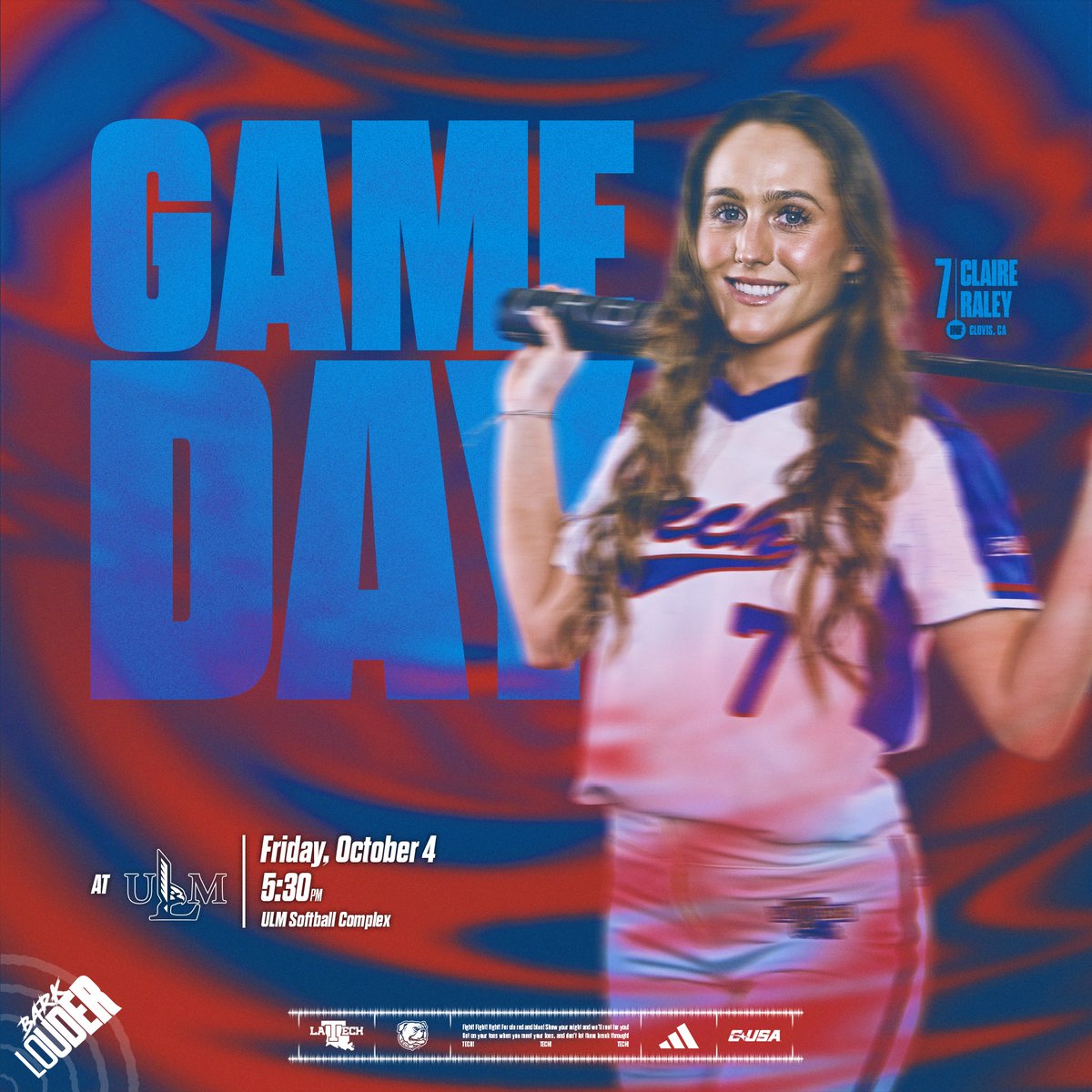 First one of the fall 🥎🍂

🆚 ULM
⌚️ 5:30 p.m.
📍 Monroe, La.
🏟️ ULM Softball Complex

#BarkLouder